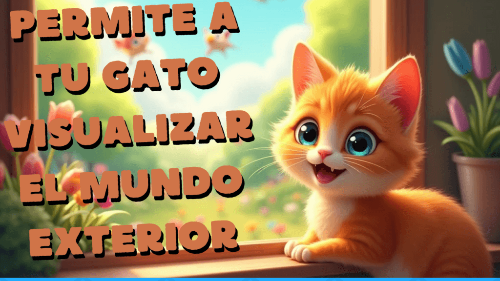 Permite A Tu Gato Visualizar El Mundo Exterior