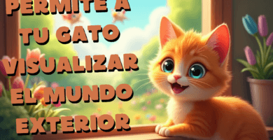 Permite A Tu Gato Visualizar El Mundo Exterior